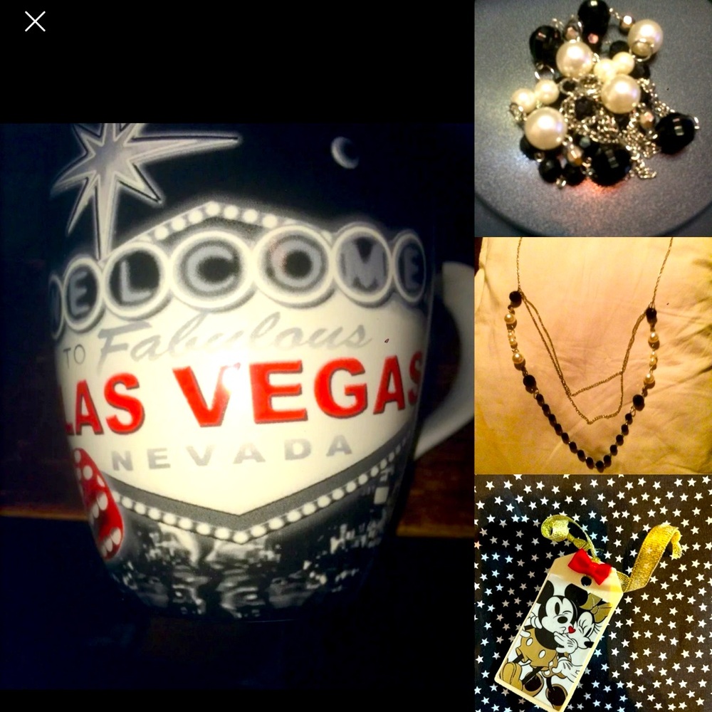 3 piece black & white gift set for Vegas/Mickey Lovers